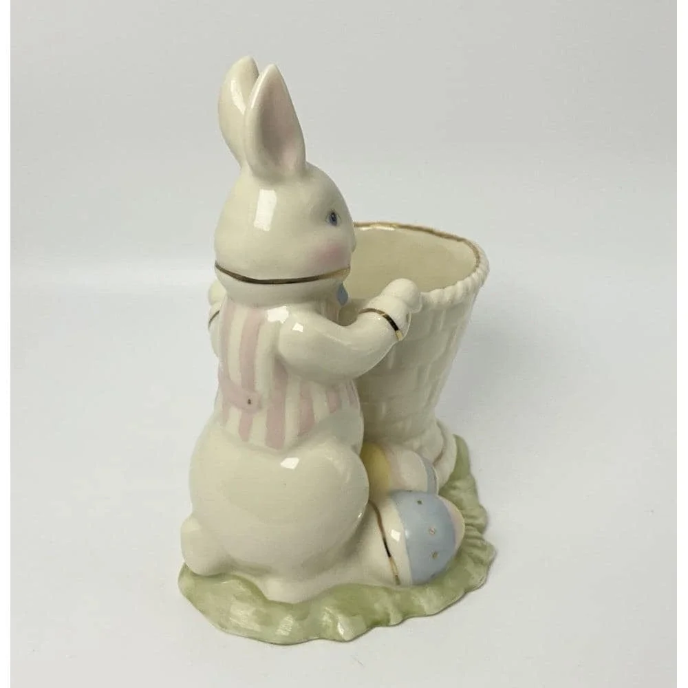 VTG Lenox Occasions Easter Bunny Votive Candle Holder Ceramic NO BOX 5.5